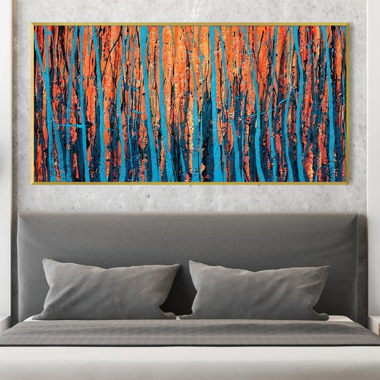 Rynx | Striped Trees Canvas