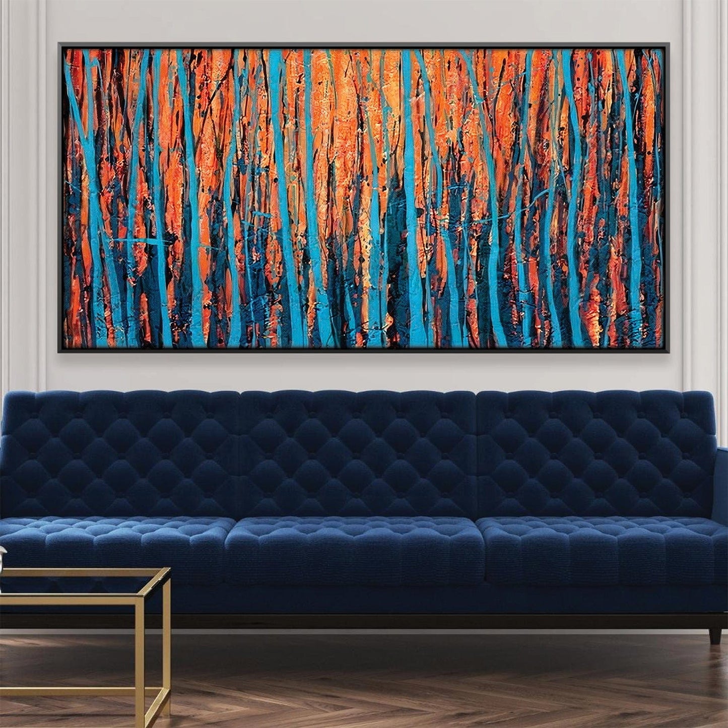 Rynx | Striped Trees Canvas
