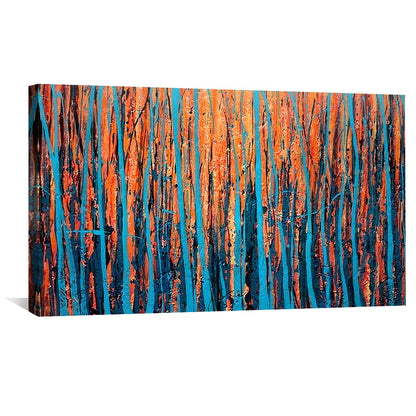 Rynx | Striped Trees Canvas