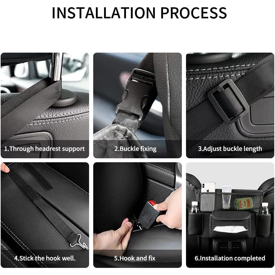 Rynx | Suede Large Capacity Car Bag Holder