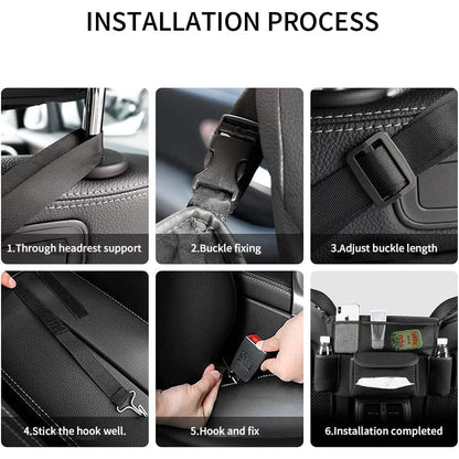 Rynx | Suede Large Capacity Car Bag Holder