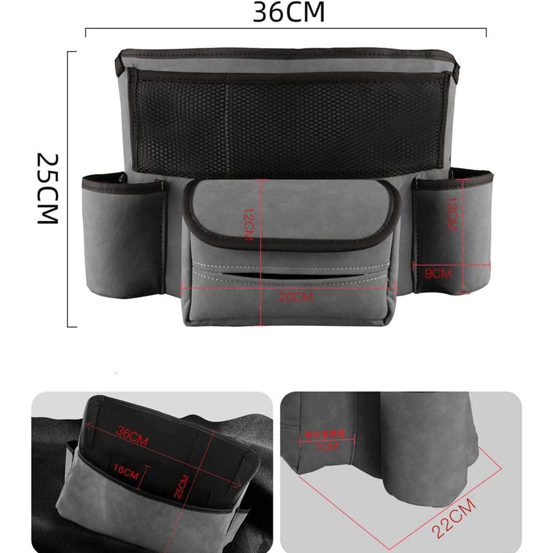 Rynx | Suede Large Capacity Car Bag Holder