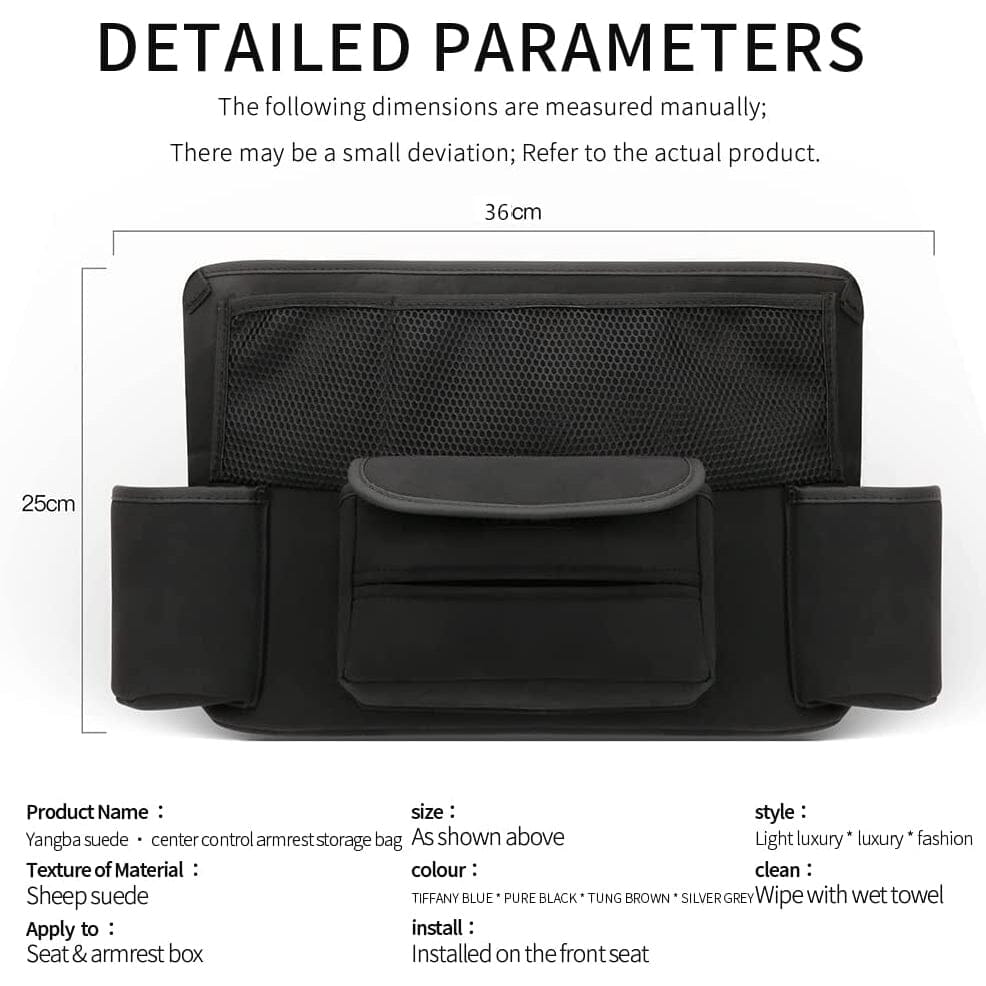 Rynx | Suede Large Capacity Car Bag Holder