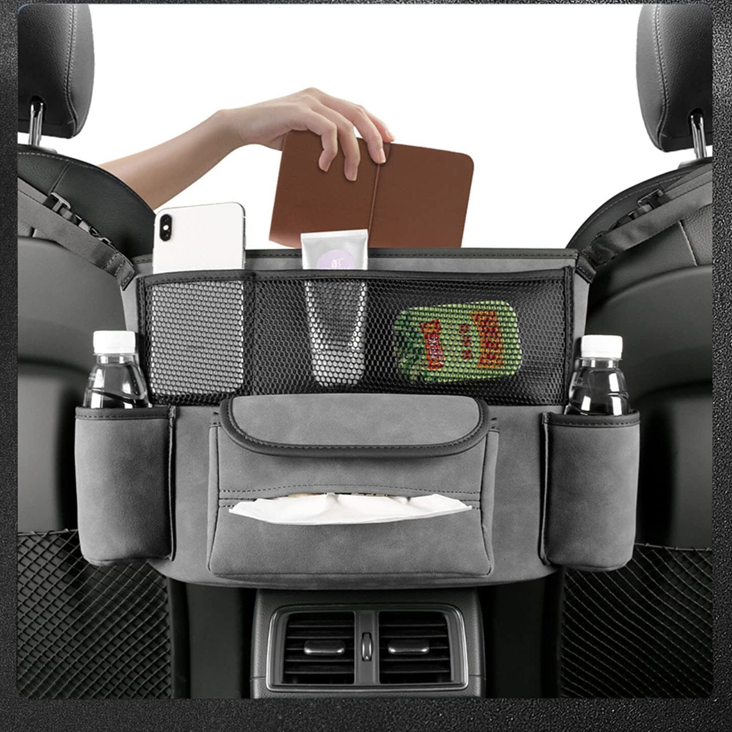 Rynx | Suede Large Capacity Car Bag Holder