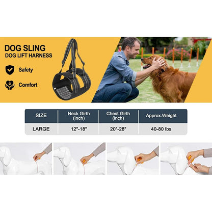 Rynx | Support Belt Set Adjustable Chest Strap for Elderly Disabled Dog