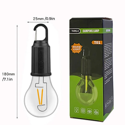 Rynx | New Outdoor Camping Hanging Type-C Charging Retro Bulb Light