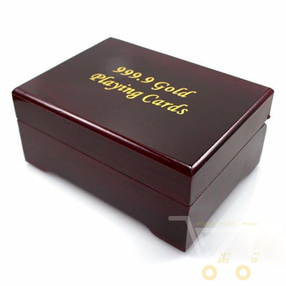 RYNX | 24K Gold-Plated Playing Card With Wooden Box