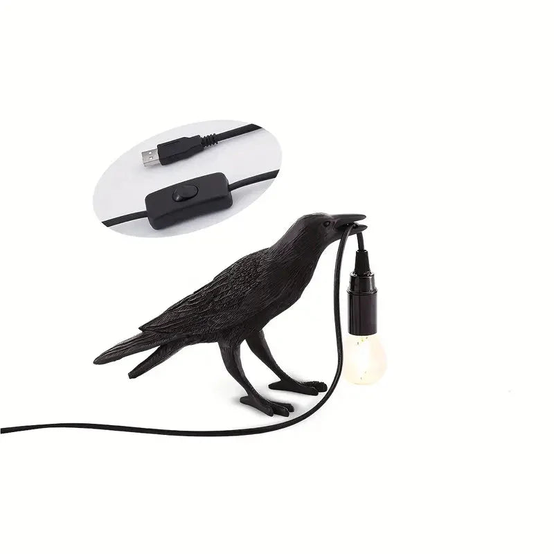 Rynx | The Gothic Crow USB Port Lamp