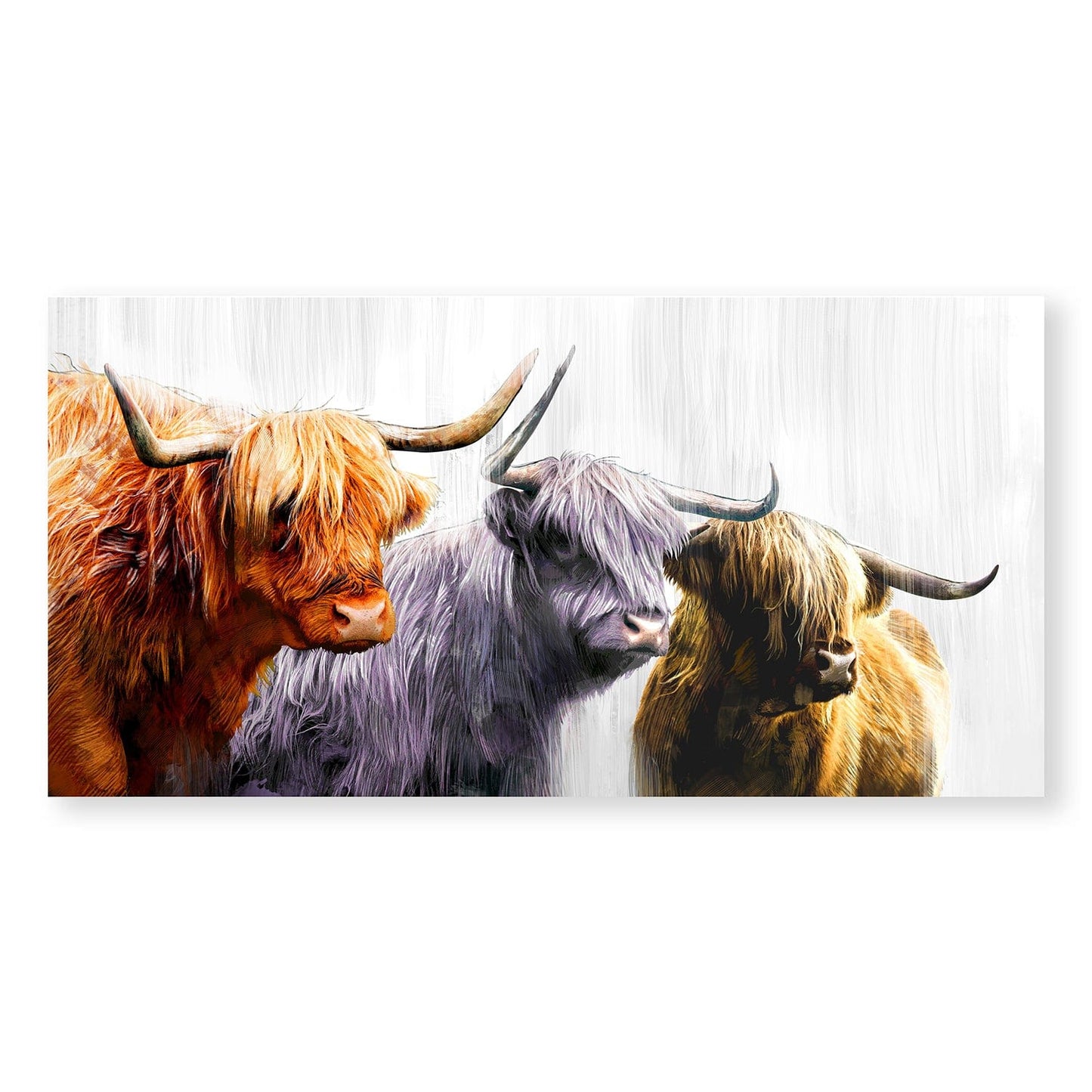 Rynx | Three Highland Cattle Canvas