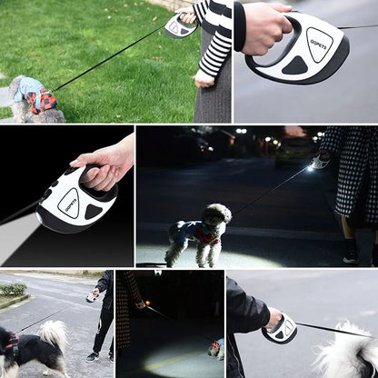 RYNX | Luxury LED Retractable Dog Leash with Ergonomic Grip