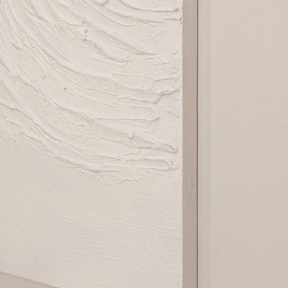 Rynx | Tilly Cream Half-Moon Textured Canvas Wall Art