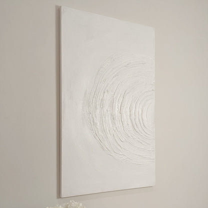 Rynx | Tilly Cream Half-Moon Textured Canvas Wall Art