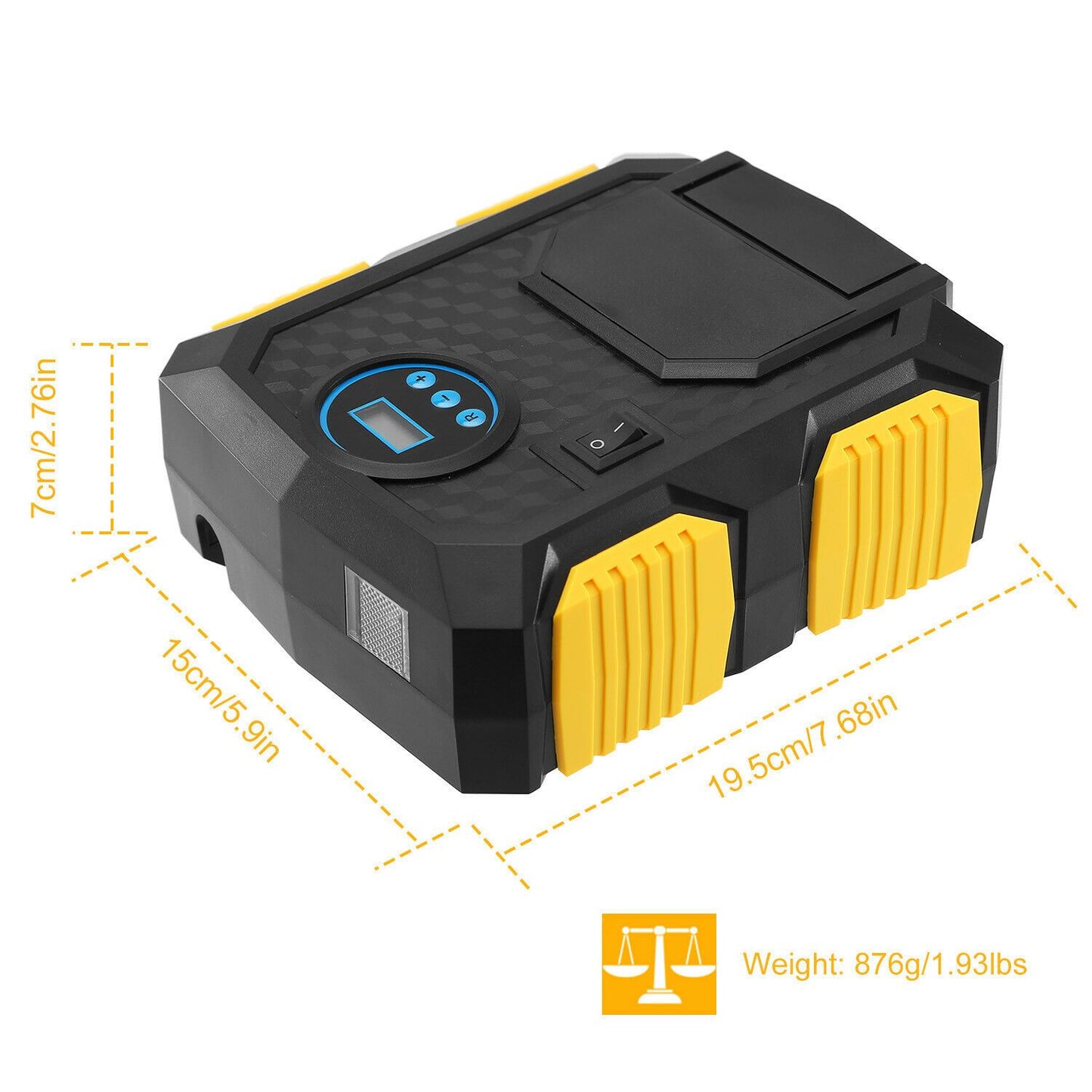 Rynx | Tire pump 12V DC 120W 150PSI with LCD Electric Air Compressor