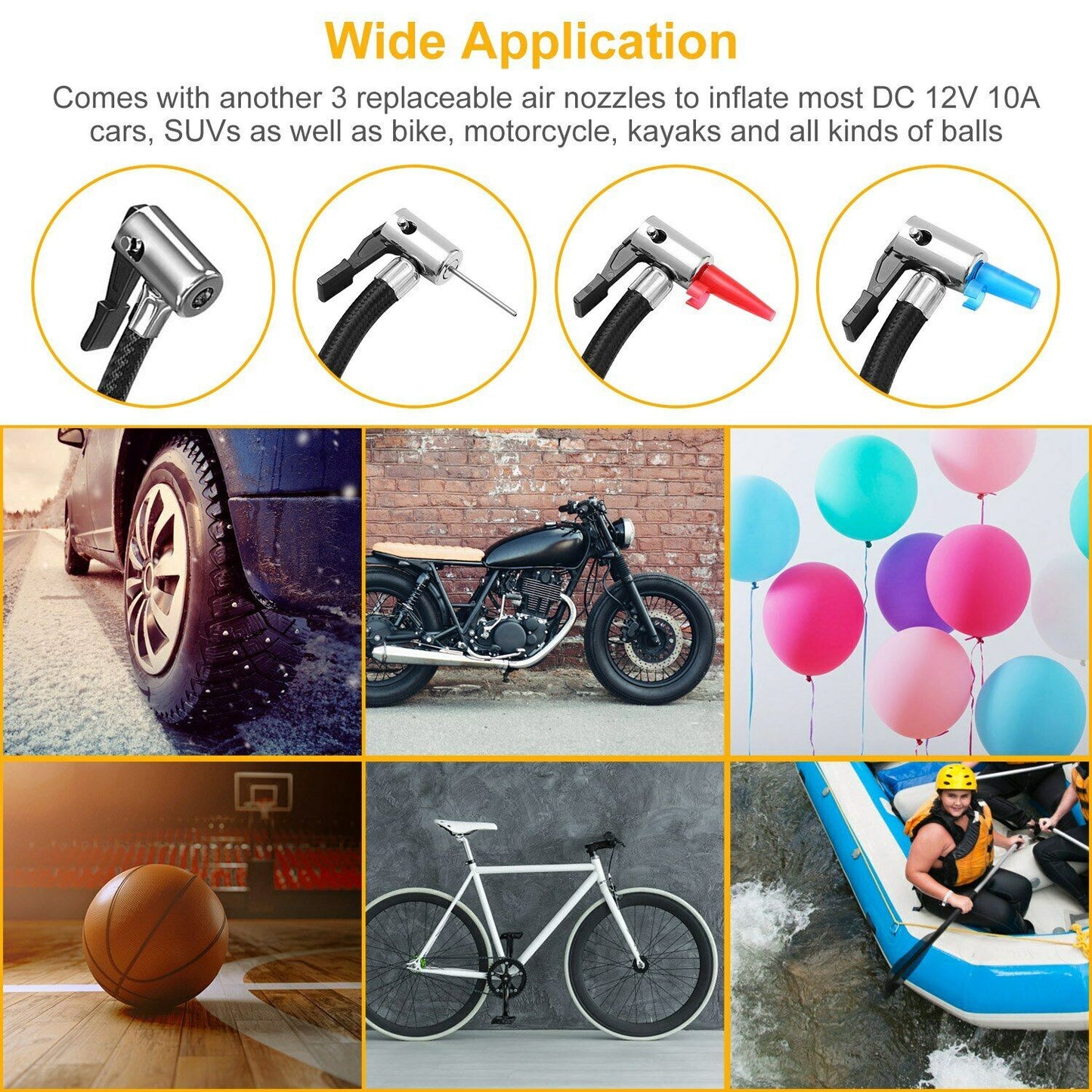 Rynx | Tire pump 12V DC 120W 150PSI with LCD Electric Air Compressor