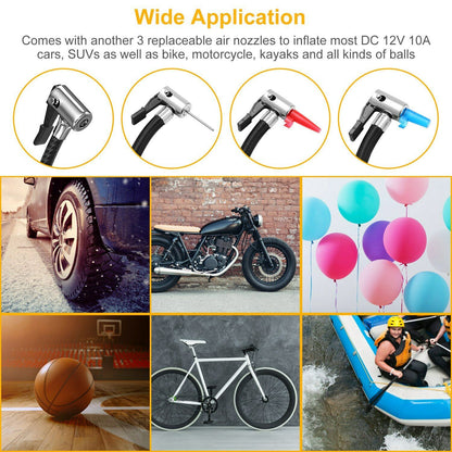 Rynx | Tire pump 12V DC 120W 150PSI with LCD Electric Air Compressor