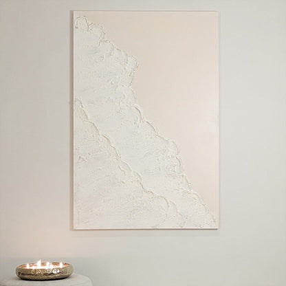 Rynx | Toulouse Neutral Beach Wavy Textured Canvas Wall Art