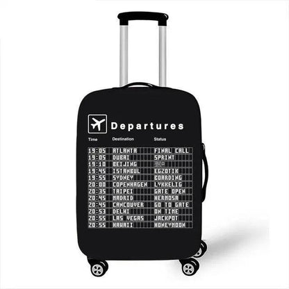 Rynx | Travel in Style: Creative Neoprene XL Luggage Cover with Airplane Pattern