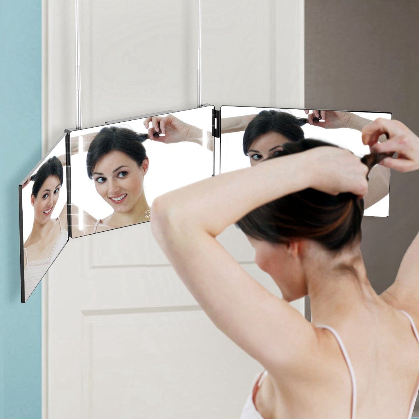Rynx | Tri-Fold Mirror with Telescopic Hanger