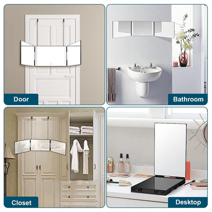 Rynx | Tri-Fold Mirror with Telescopic Hanger