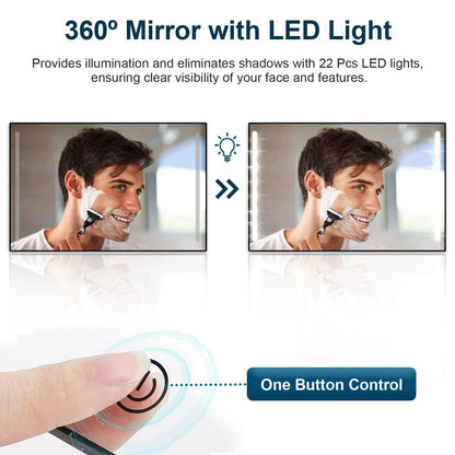 Rynx | Tri-Fold Mirror with Telescopic Hanger
