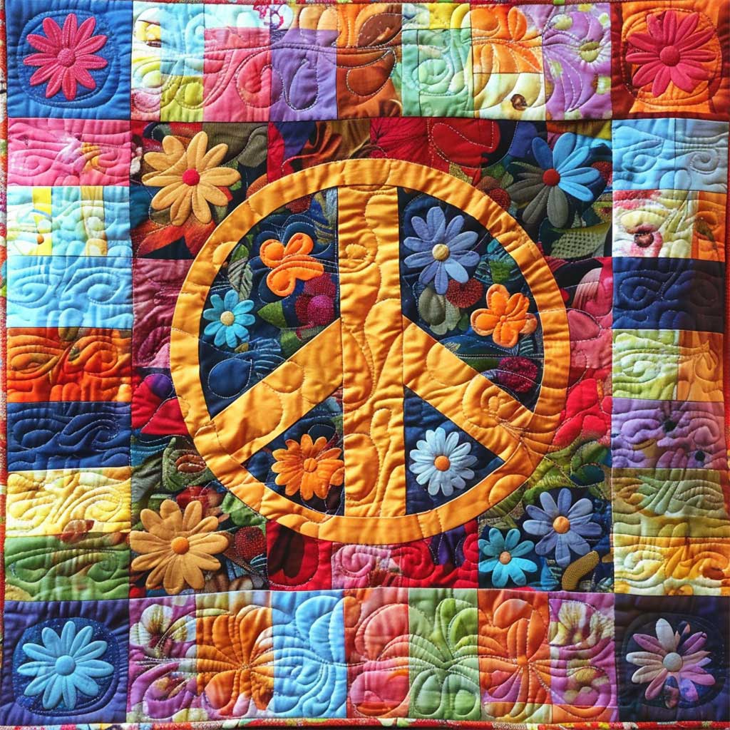 Rynx | Trippy Hippie Sign Quilt