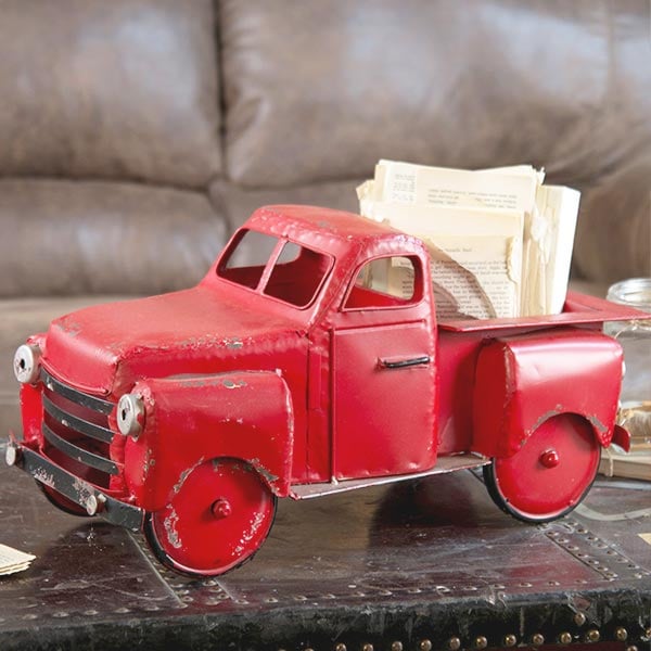 Rynx | Antiqued red metal truck
