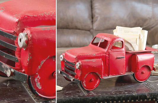 Rynx | Antiqued red metal truck