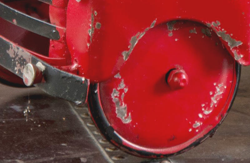 Rynx | Antiqued red metal truck