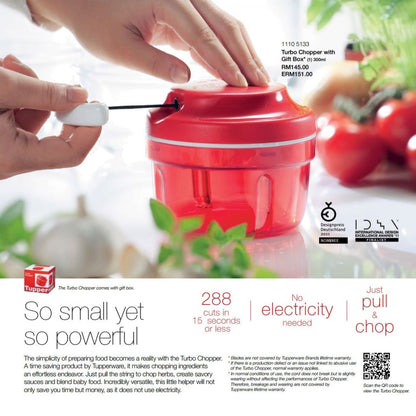 Rynx | Tupperware Turbo Chopper - Red