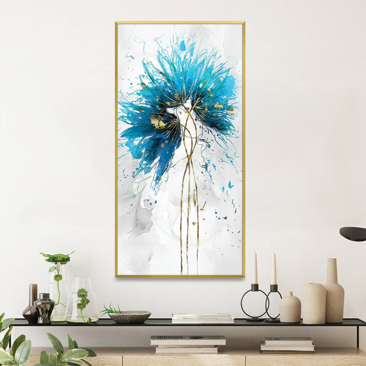 Rynx | Turquoise Flower Canvas