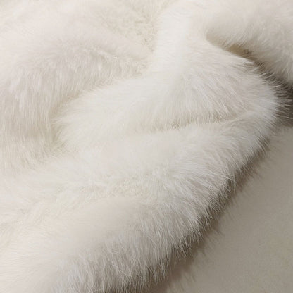 Rynx | Tuscany Ivory Luxury Long Hair Faux Fur Throw