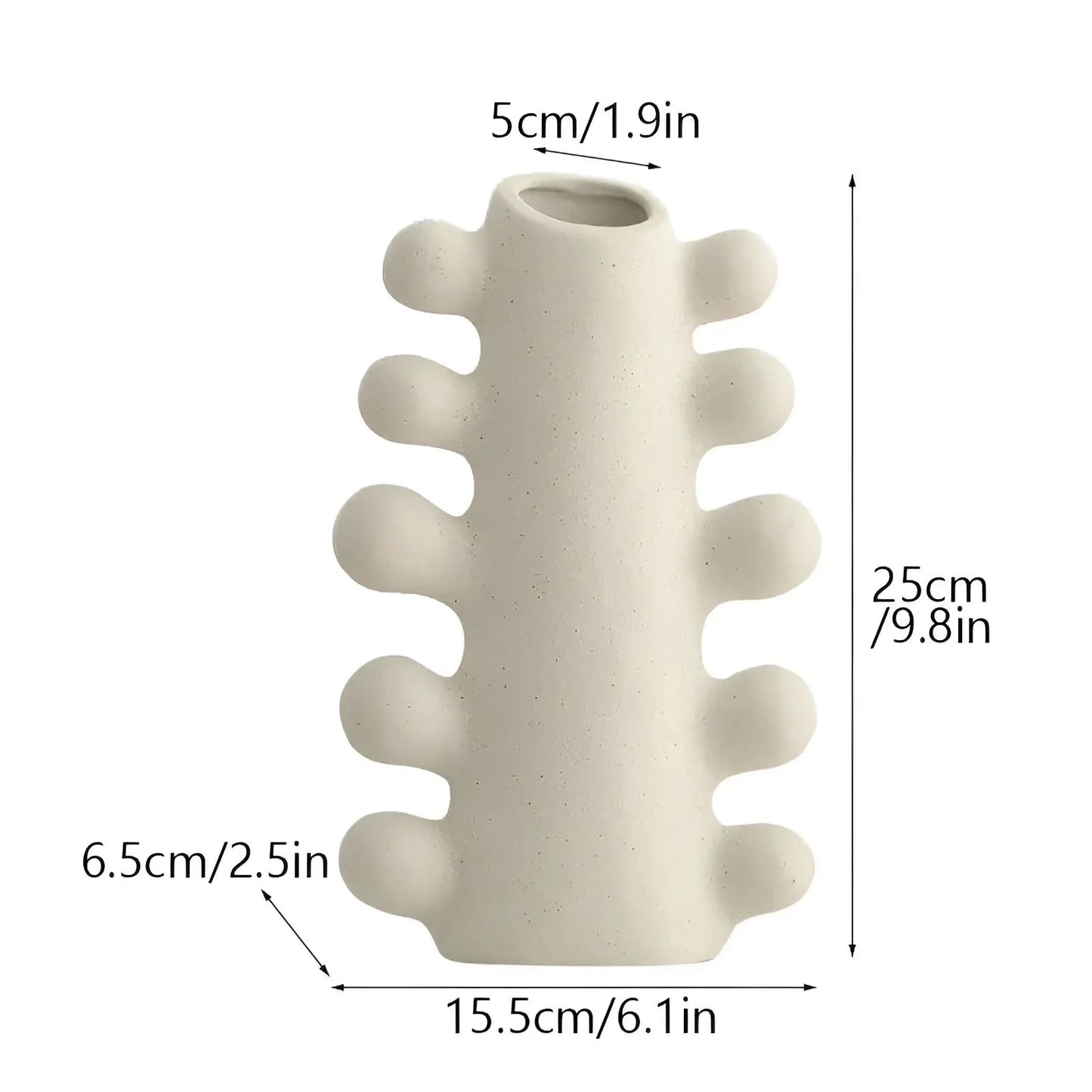Rynx | Elysian Bloom Minimalist ceramic vase