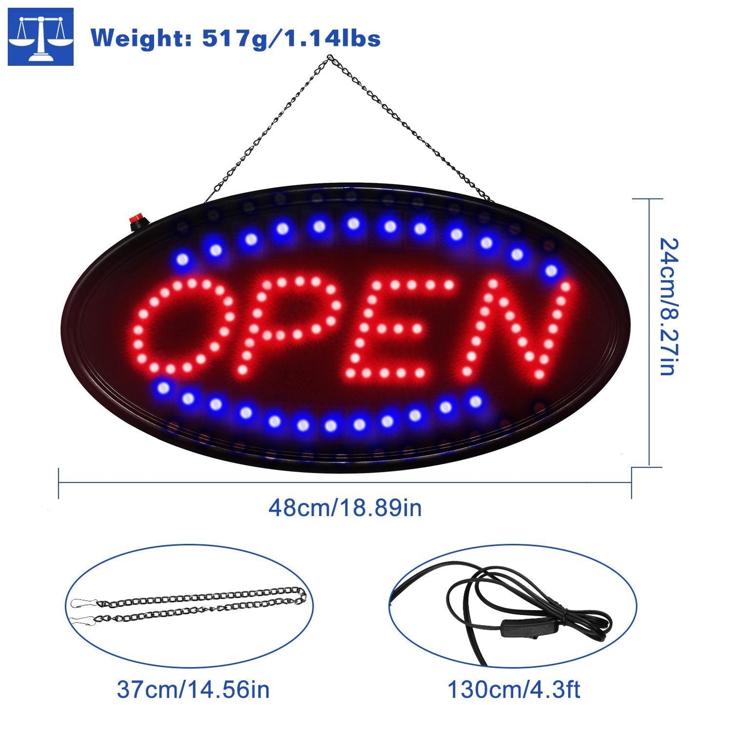 Rynx | Ultra Bright LED Neon Open Sign