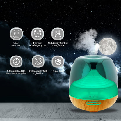 Rynx | Ultrasonic Aromatherapy Cold Mist Humidifier Diffuser