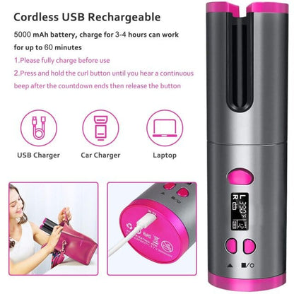 Rynx | Wireless Automatic Hair Curler Without Bands