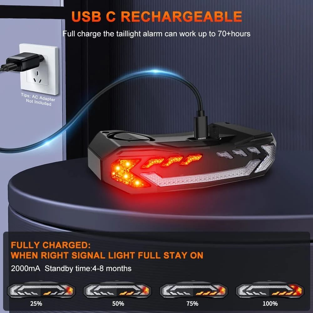 Rynx | Smart Tail Light Alarm - BikeGuard™