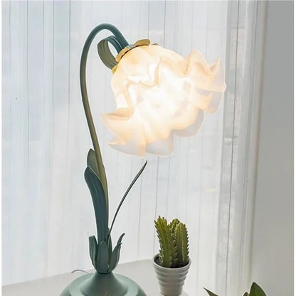 Rynx | FloraFlex Adjustable Vintage Flower Table Lamp | Elegant Design | Dimmable Light for Home