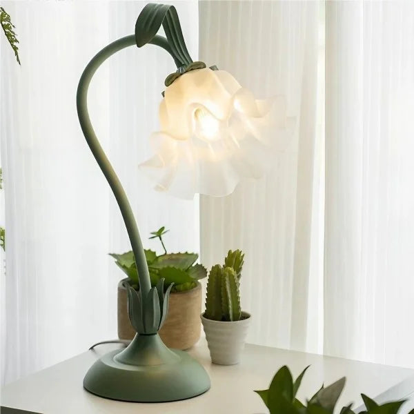 Rynx | FloraFlex Adjustable Vintage Flower Table Lamp | Elegant Design | Dimmable Light for Home