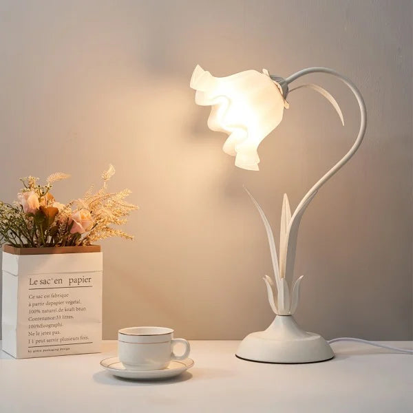 Rynx | FloraFlex Adjustable Vintage Flower Table Lamp | Elegant Design | Dimmable Light for Home
