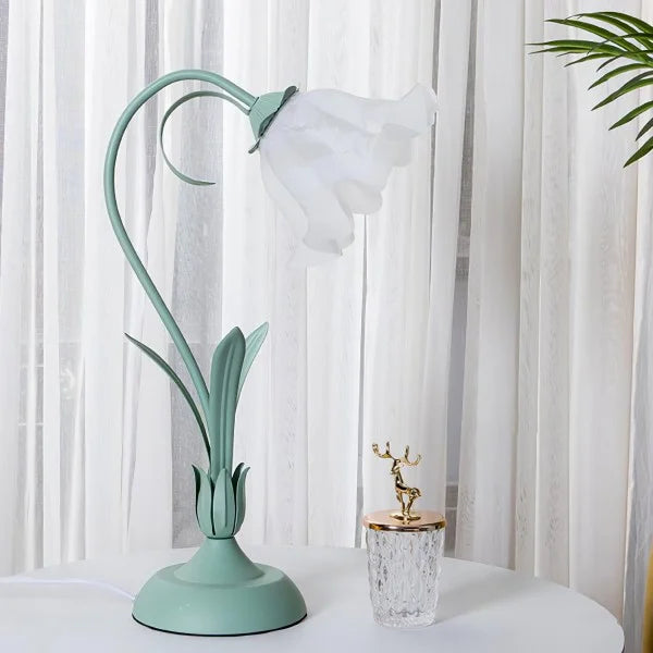 Rynx | FloraFlex Adjustable Vintage Flower Table Lamp | Elegant Design | Dimmable Light for Home