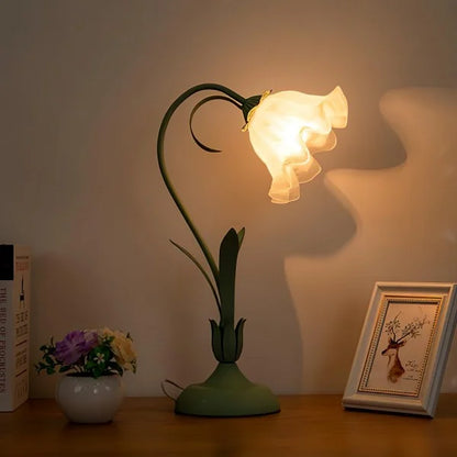 Rynx | FloraFlex Adjustable Vintage Flower Table Lamp | Elegant Design | Dimmable Light for Home