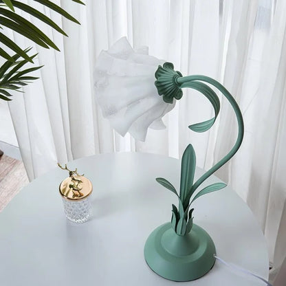 Rynx | FloraFlex Adjustable Vintage Flower Table Lamp | Elegant Design | Dimmable Light for Home