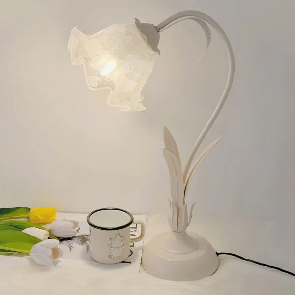 Rynx | FloraFlex Adjustable Vintage Flower Table Lamp | Elegant Design | Dimmable Light for Home