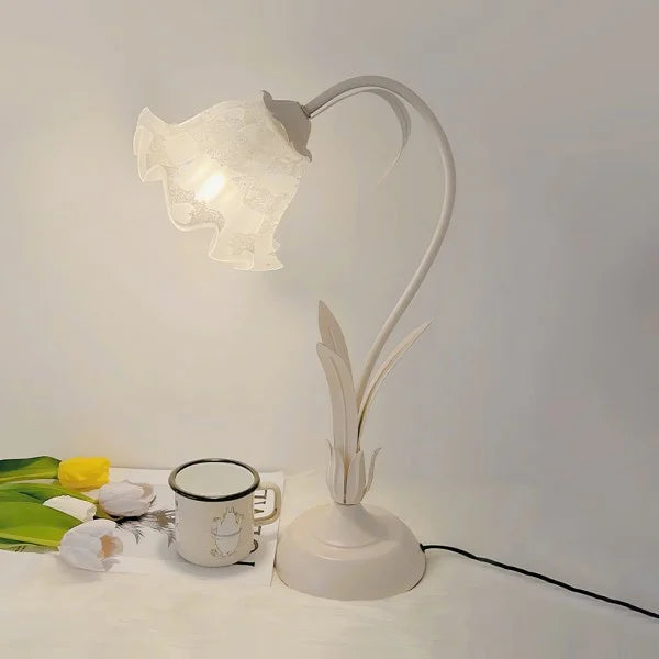 Rynx | FloraFlex Adjustable Vintage Flower Table Lamp | Elegant Design | Dimmable Light for Home