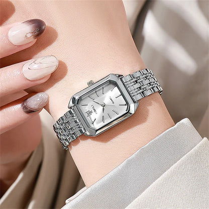 RYNX | Square Watch For Women Silver White