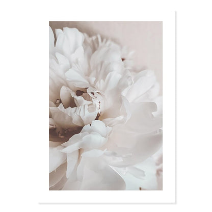 Rynx | Abstract Pink Floral Silhouette at Dusk - Canvas Wall Art Print