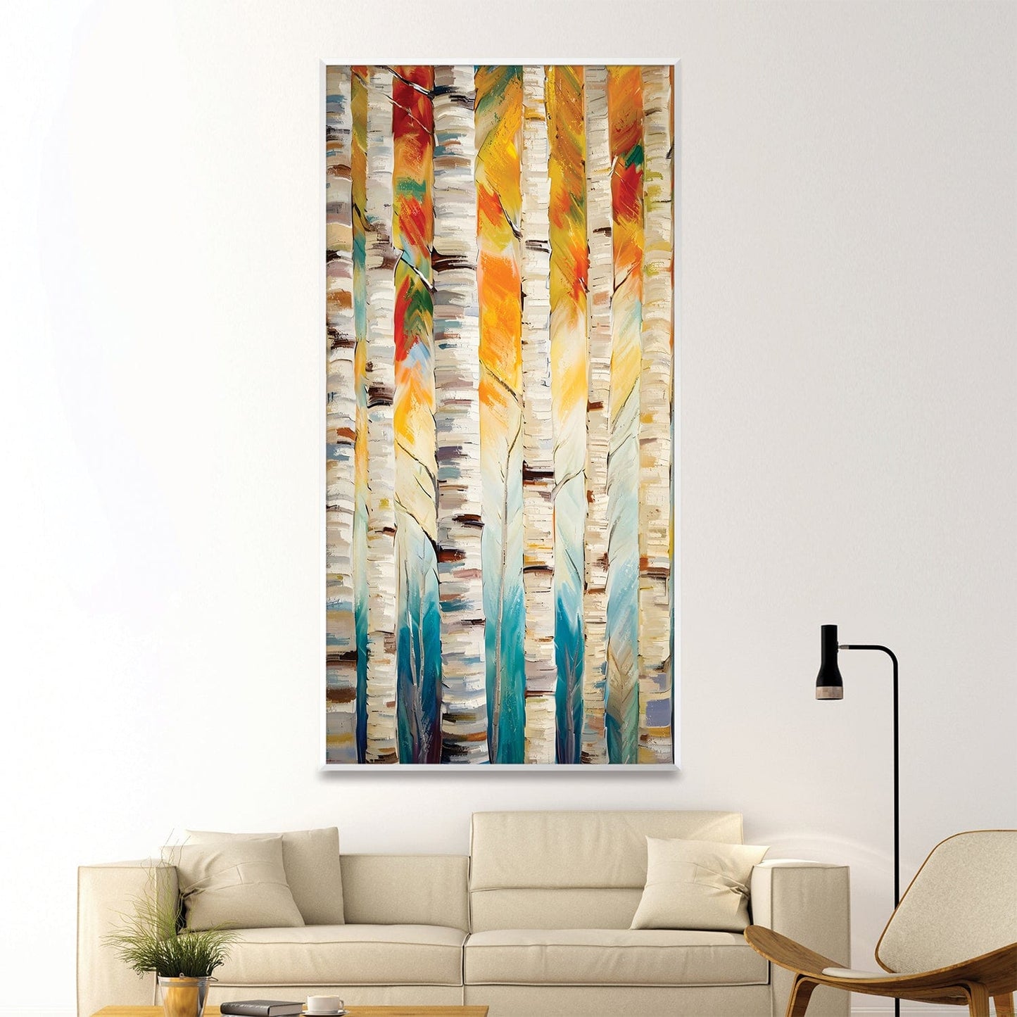 Rynx | Vibrant Wooden Stripes Canvas