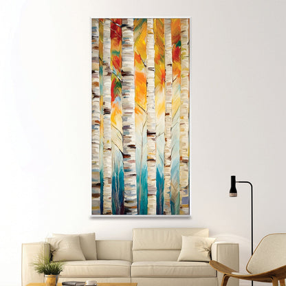 Rynx | Vibrant Wooden Stripes Canvas