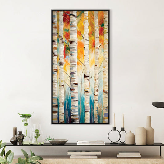 Rynx | Vibrant Wooden Stripes Canvas