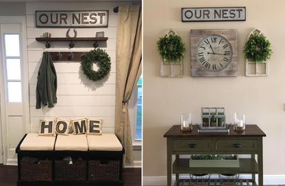 Rynx | *HUGE* Galvanized "Our Nest" Sign